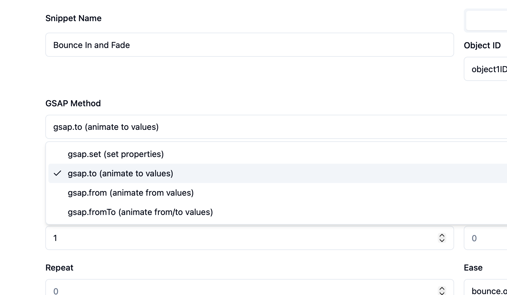 Code Export Feature